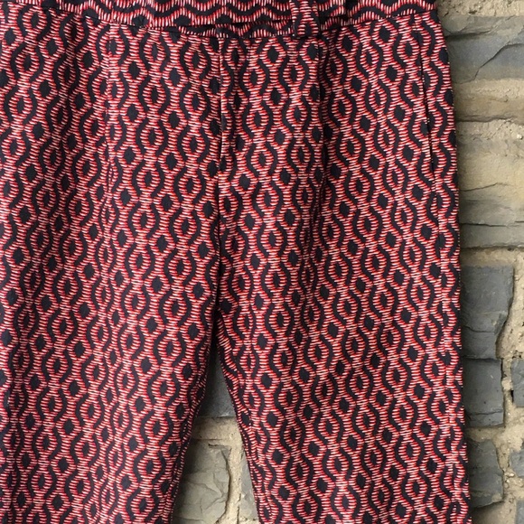 Thakoon Addition Helix Printed Piquet Crops - Picture 1 of 9